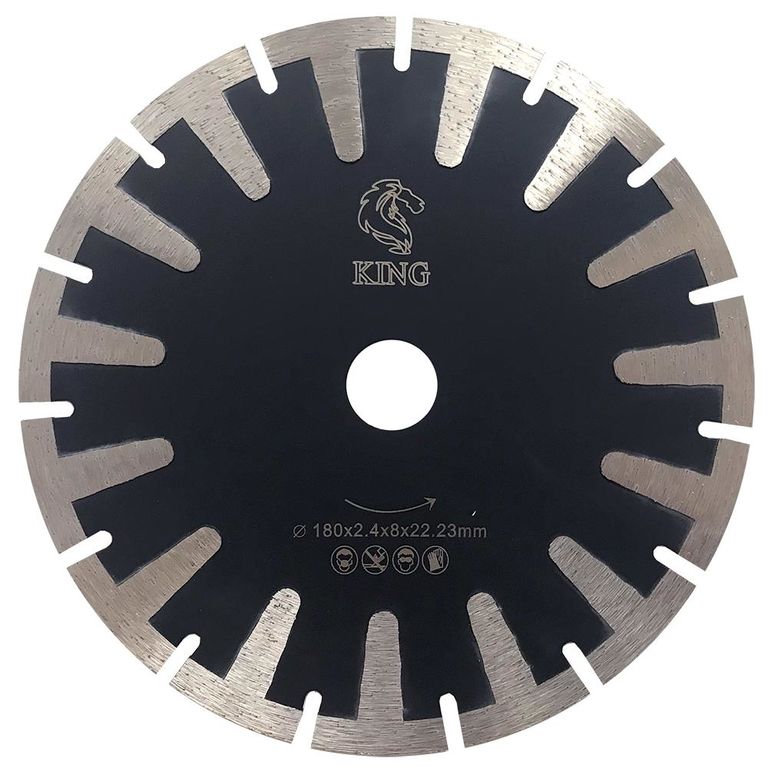 Диск отрезной алмазный Т-сегмент KING (Кинг) 180/22,25 мм
